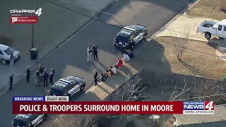 Police \u0026 Troopers surround home in Moore