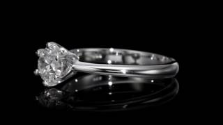 1.10 ct Round Cut Diamond Solitaire Engagement Ring