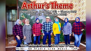 Arthur's Theme || Line Dance | Choreo: Petra Ott (DE) - January 2025 | Demo: GU Studio Bandung, INA