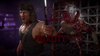 Mortal Kombat 11 Brutality y SEGUNDA Fatality de RAMBO!!