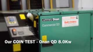 Cummins Onan 8000 QD - COIN TEST from Bell \u0026 Orders