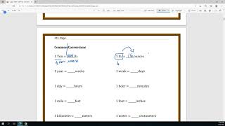 Common Conversions