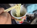 咀嚼音注意 食事動画 カップラーメンサッポロ一番塩ラーメンあさりバター風 おやじ男飯テロ音フェチramen asmr eating sounds