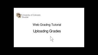 Web Grading: Uploading Grades