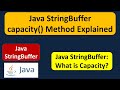 Java StringBuffer capacity() Method Explained | Java Tutorial