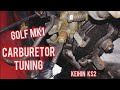 GOLF MK1.HOW TO TUNE  CARBURETOR  (KS2).AIR/FUEL MIXTURE. HOW TO SET IDLE SCREW#carburetor#golfmk1