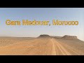 Morocco on Triumph motorbike, visiting Gara Medouar, off-road