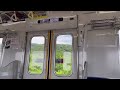 東武桐生線 東武10000系 車内走行動画＆走行音 藪塚→阿左美 tobu kiryu line tobu10000 series incar driving video yabuzuka→azami