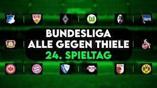 Bundesliga Prognose & Tipps 24. Spieltag | ALLE gegen THIELE!