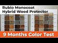 Rubio Monocoat Hybrid Wood Protector Color Test