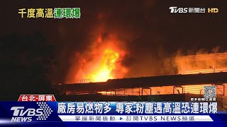 屏東高球廠爆炸 千度高溫恐讓金屬.粉塵不斷反應｜十點不一樣20230923 @TVBSNEWS02