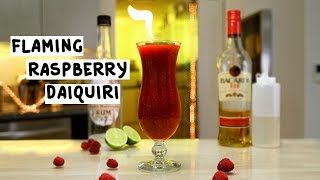 Flaming Raspberry Daiquiri
