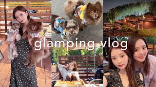 【vlog】愛犬達とグランピング🏕サウナ付きの豪華グランピングが最高すぎた‼︎🧖🏼‍♀️