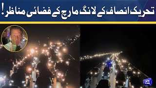 Drone Footage of PTI Long March