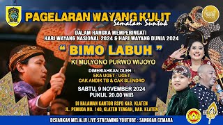 Live Peringatan Hari Wayang Nasional. Ki Mulyono PW - Andhik TB, Cak Slendro, Eka Uget2 dkk.