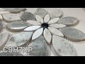 carrara white marble wildflower rain waterjet mosaic bardiglio gray u0026 nero marquina black polish