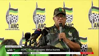 ANC SG Fikile Mbalula updates on January 8 build up