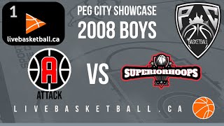 Peg City Showcase - 2008 Attack Boys vs 2008 Superior Hoops