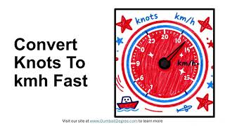 How do I convert knots to km/h?