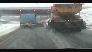 Highway 417 East Snow Plow clearing/salting