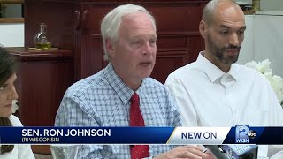 Sen. Johnson confronted by protesters outside campaign event in Milwaukee