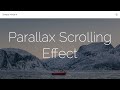 Parallax Scrolling Effect | With Javscript/jQuery & NO PLUGINS