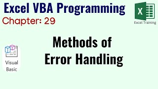 Error handling in VBA | Excel VBA Programming(Chapter 29)