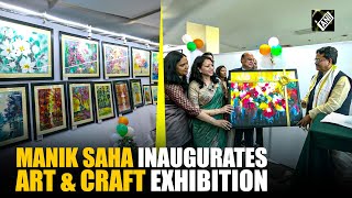 Tripura: CM Manik Saha inaugurates Art \u0026 Craft exhibition in Agartala to celebrate Police Week