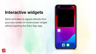 Zoho Sign for iOS 17 and iPadOS 17