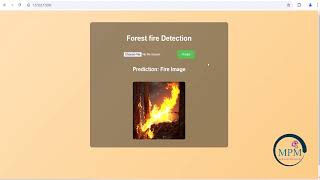 Artificial intelligence (AI) Based Forest Fire Detection - PYTHON Flask Web application