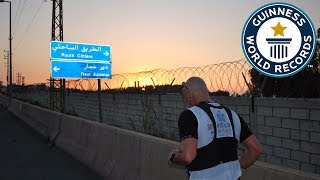 Fastest crossing of Lebanon on foot - Guinness World Records