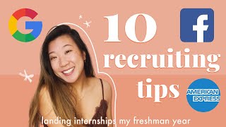 How I got Google, Facebook, AMEX internships as a freshman - 10 software engineering interview tips