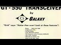 galaxy gt 550a ham transceiver 550 watts hamcation swapmeet