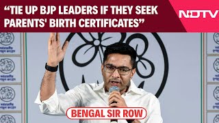 Abhishek Banerjee On SIR, NRC: Tie Up BJP Leaders If They Seek Parents Birth Certificates