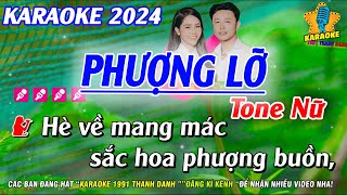 Karaoke Phượng Lỡ Tone Nữ | Nhạc Sống Chuẩn Habanera|  Karaoke 1991 Thanh Danh