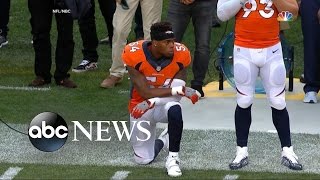 NFL | Brandon Marshall Kneels During National Anthem