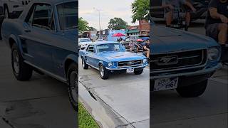 1967 Ford Mustang Classic Car Drive By Engine Sound Harper Charity Cruise 2024