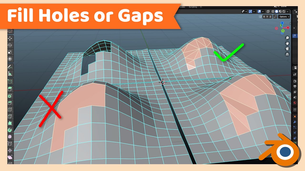 How To Fill Holes Or Gaps | Blender Tutorial - YouTube