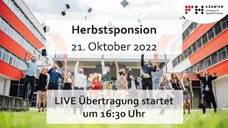 FH Kärnten Herbstsponsion 2022, 4. Durchgang 16:30 (CEST)