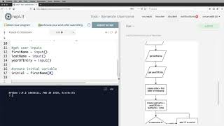 Python Programming - Create Username
