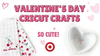 MUST-SEE Valentine's Day Crafts with Cricut! ❤️ Target Dollar Spot Cricut Blanks You’ll LOVE ✨ #diy