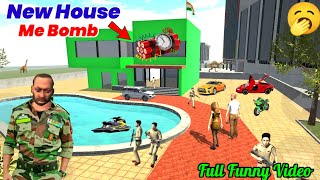 New House Me Bomb 💣 In Indian Bikes Driving 3D 🤗 New Latest Funny  👏 New Latest