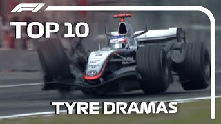 Top 10 Tyre Dramas In F1