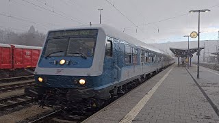 WEE 112 189 schiebt Re 89 von Aalen nach Donauwörth am 25.02.2023