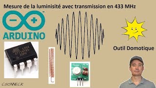 Transmettre en 433 MHz la mesure de luminosité - Oregon Attiny85 [REALISATION]