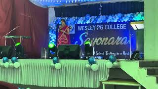 Farewell party /❤️WESLEY PG COLLEGE SECUNDERABAD / 29-7-2023 / Special song by PRAVALLIKA