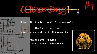 【Wizardry3 初見実況】#1 ～時は来た‼あの三国志軍団と手書きマップが今宵復活!!～ウィザードリィⅢ ダイヤモンドの騎士【FC版wiz3 No reset攻略 1990年 平成2年】