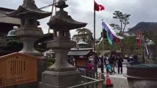 善光寺　回向柱建立祭　けやり隊入場 神社仏閣名所旧跡巡り