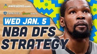 NBA DFS Strategy 1/5/22 | DraftKings & FanDuel NBA Picks