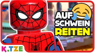 Spiderman will das Schwein 🐷😂 Lego Spiderman Filme für Kinder